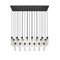 Z-Lite Beau Linear Chandelier, 23-Light, 18 In.W x 54 In.L x 12.75 In.H, Matte Black/Clear 740P-23L-MB - alternate 1